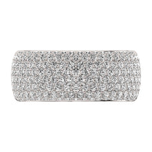 14K White Gold 1/2 Ct.Tw. Diamond Pave Set Mens Band
