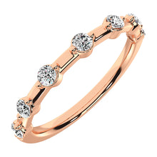 14K Rose Gold 1/5 Ct.Tw. Diamond Stack Bands