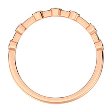14K Rose Gold 1/10 Ct.Tw. Diamond Stack Bands