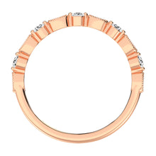 14K Rose Gold 1/5 Ct.Tw. Diamond Stack Bands