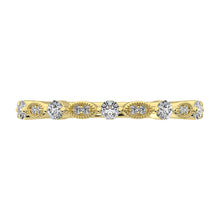 14K Yellow Gold 1/5 Ct.Tw. Diamond Stack Bands