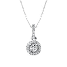 10K White Gold 1/10 Ct.Tw. Diamond Fashion Pendant