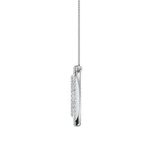 14K White Gold 1/2 Ct.Tw. Open Circel Fashion Necklace