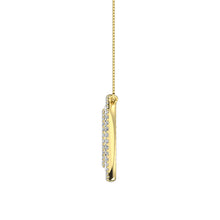 14K Yellow Gold 1/2 Ct.Tw. Open Circel Fashion Necklace