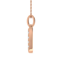 Diamond 1/8 Ct.Tw. Letter N Pendant in 10K Rose Gold