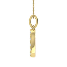 Diamond 1/8 Ct.Tw. Letter O Pendant in 10K Yellow Gold