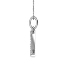 Diamond 1/8 Ct.Tw. Letter U Pendant in 10K White Gold