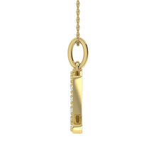 Diamond 1/8 Ct.Tw. Letter U Pendant in 10K Yellow Gold