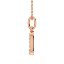 Diamond 1/20 Ct.Tw. Letter A Pendant in 10K Rose Gold