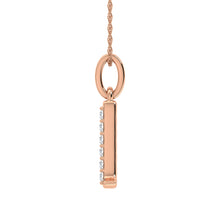 Diamond 1/20 Ct.Tw. Letter D Pendant in 10K Rose Gold