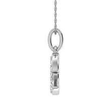 Diamond 1/20 Ct.Tw. Letter E Pendant in 10K White Gold