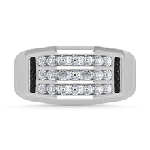 Diamond 3/4 Ct.Tw. Mens Fashion Ring in 14K White Gold