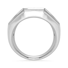 Diamond 7/8 Ct.Tw. Mens Wedding Band in 14K White Gold