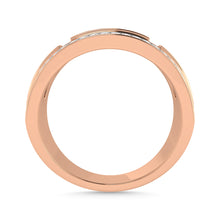 Diamond 3/4 Ct.Tw. Mens Wedding Band in 14K Rose Gold