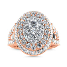 Diamond 2 1/3 Ct.Tw. Engagement Ring in 14K Rose Gold
