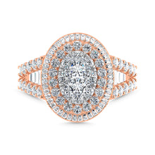Diamond 2 1/3 Ct.Tw. Engagement Ring in 14K Rose Gold