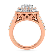 Diamond 2 1/3 Ct.Tw. Engagement Ring in 14K Rose Gold