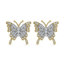 Diamond 1/3 Ct.Tw. Fashion Earrings in 10K Two Tone