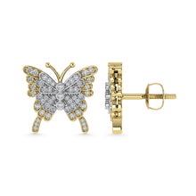 Diamond 1/3 Ct.Tw. Fashion Earrings in 10K Two Tone