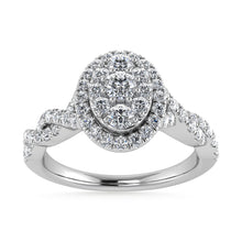 Diamond 1/2 Ct.Tw. Bridal Ring in 10K White Gold