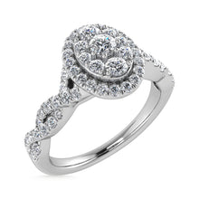 Diamond 1/2 Ct.Tw. Bridal Ring in 10K White Gold