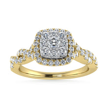 Diamond 1/2 Ct.Tw. Engagement Ring in 10K Yellow Gold