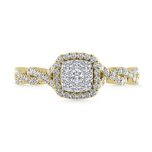 Diamond 1/2 Ct.Tw. Engagement Ring in 10K Yellow Gold