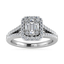 Diamond 3/8 Ct.Tw. Engagement Ring in 14K White Gold