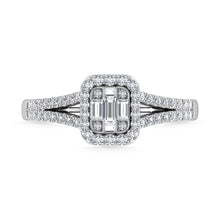 Diamond 3/8 Ct.Tw. Engagement Ring in 14K White Gold