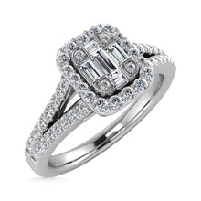 Diamond 3/8 Ct.Tw. Engagement Ring in 14K White Gold