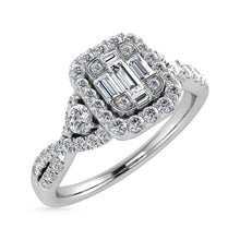 Diamond 3/8 Ct.Tw. Engagement Ring in 14K White Gold