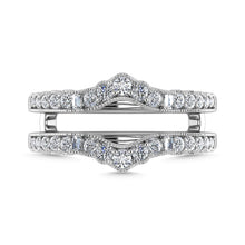 Diamond 5/8 Ct.Tw. Guard Ring in 14K White Gold