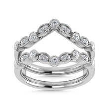 Diamond 3/8 Ct.Tw. Guard Ring in 14K White Gold