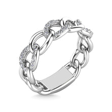 14K White Gold Diamond 1/5 Ct.Tw. Fashion Ring