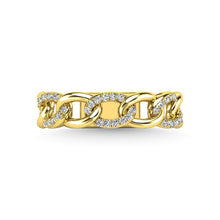 14K Yellow Gold Diamond 1/5 Ct.Tw. Fashion Ring