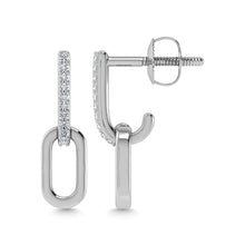 Sterling Silver Diamond 1/20 Ct.Tw. Fashion Earrings