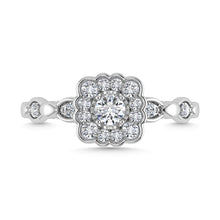 Diamond 5/8 Ct.Tw. Engagement Ring in 14K White Gold
