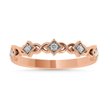 Diamond 1/10 Ct.Tw. Stack Band in 10K Rose Gold