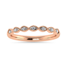 Diamond 1/20 Ct.Tw. Stack Band in 10K Rose Gold