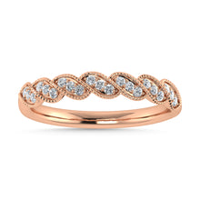 Diamond 1/6 Ct.Tw. Stack Band in 10K Rose Gold