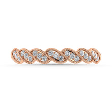 Diamond 1/6 Ct.Tw. Stack Band in 10K Rose Gold