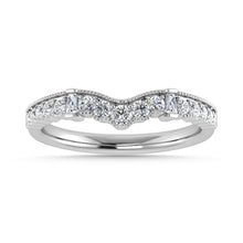 Diamond 1/3 Ct.Tw. Chevron Band in 10K White Gold