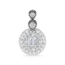 14K White Gold Diamond 1/5 Ct.Tw. Fashion Pendant