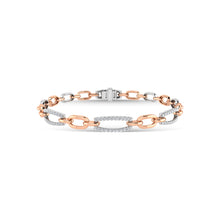 10K Two Tone Diamond 5/8 Ct.Tw. Fashion Bracelet