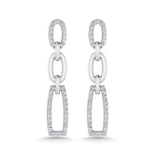 14K Two Tone Diamond 1/5 Ct.Tw. Fashion Earrings