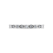 14K White Gold Diamond 1/4 Ct.Tw. Stackable Ring