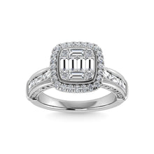 14K White Gold Diamond 3/4 Ct.Tw. Engagement Ring