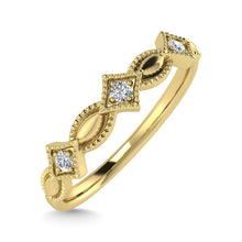 10K Yellow Gold Diamond 1/50 Ct.Tw. Stackable Ring