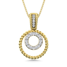 10K Yellow Gold Diamond 1/10 Ct.Tw. Fashion Pendant