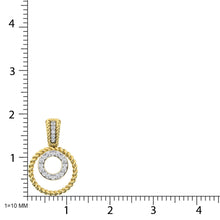 10K Yellow Gold Diamond 1/10 Ct.Tw. Fashion Pendant